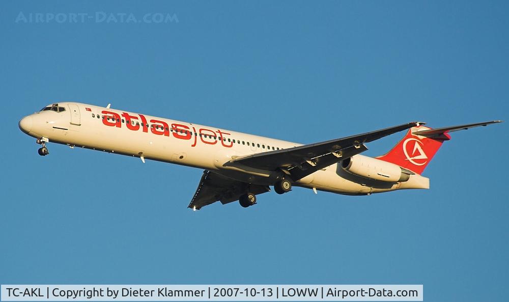 TC-AKL, 1996 McDonnell Douglas MD-83 (DC-9-83) C/N 53184, ATLASJET-World Focus Airways  MD83