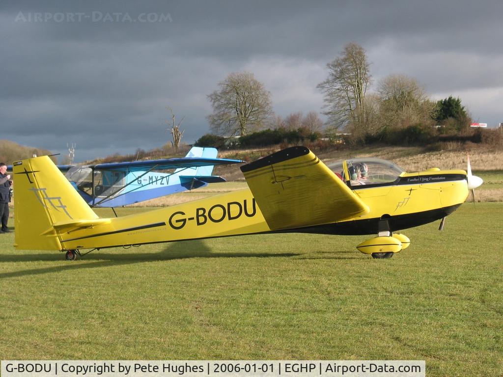 G-BODU, 1988 Scheibe SF-25C Falke C/N 44434, New Year Fly In Popham