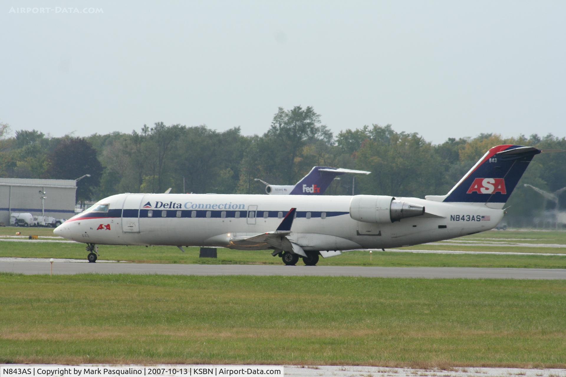 N843AS, 1999 Bombardier CRJ-200ER (CL-600-2B19) C/N 7310, CL-600-2B19