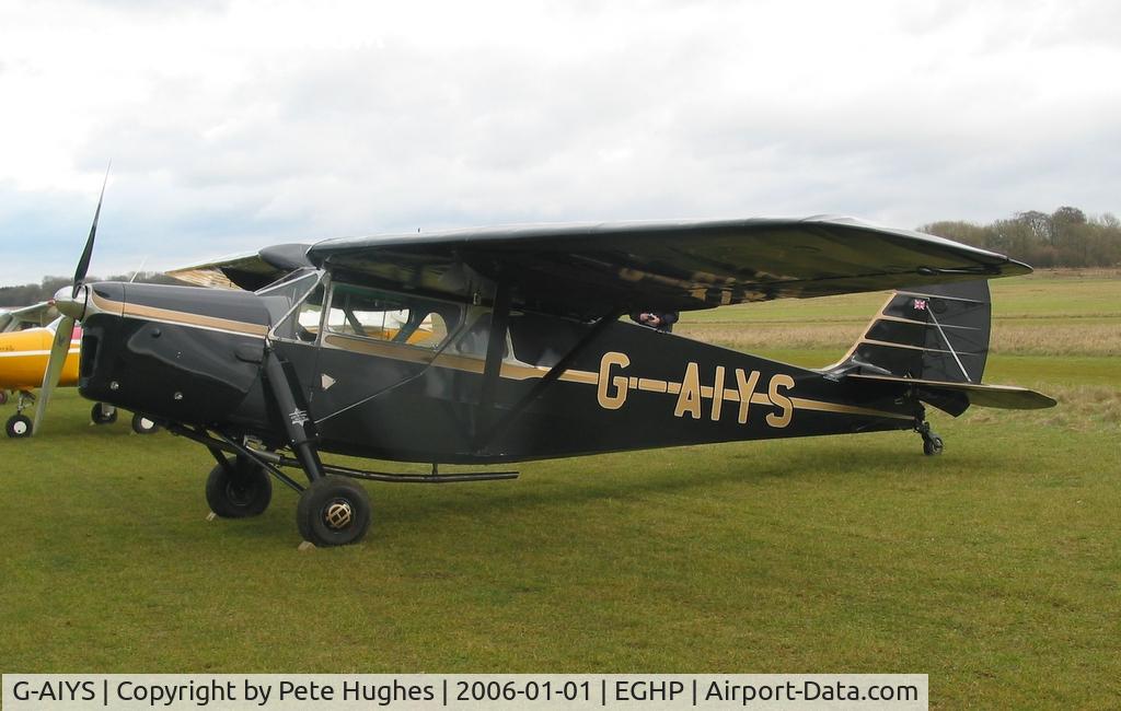 G-AIYS, 1934 De Havilland DH.85 Leopard Moth C/N 7089, New Year Fly In Popham