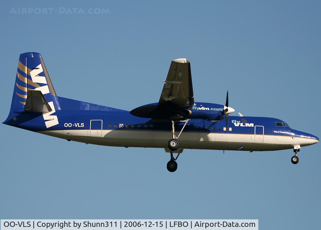 OO-VLS, 1987 Fokker 50 C/N 20109, Landing rwy 14R