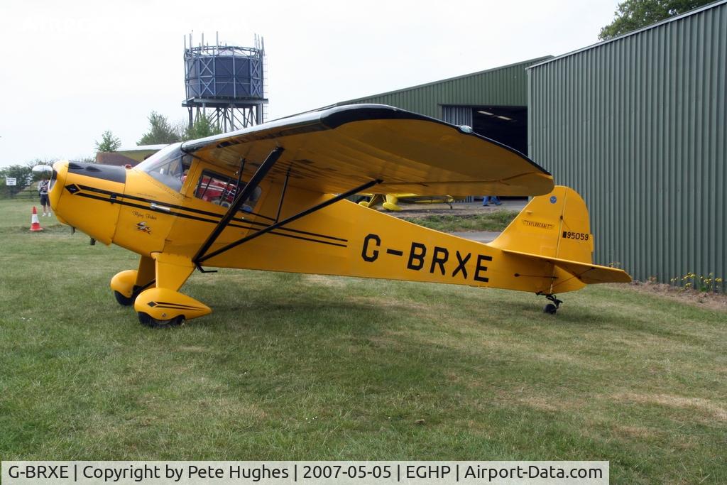 G-BRXE, 1946 Taylorcraft BC-12D Twosome C/N 9459, BC12D G-BRXE still showing its origin as N95059