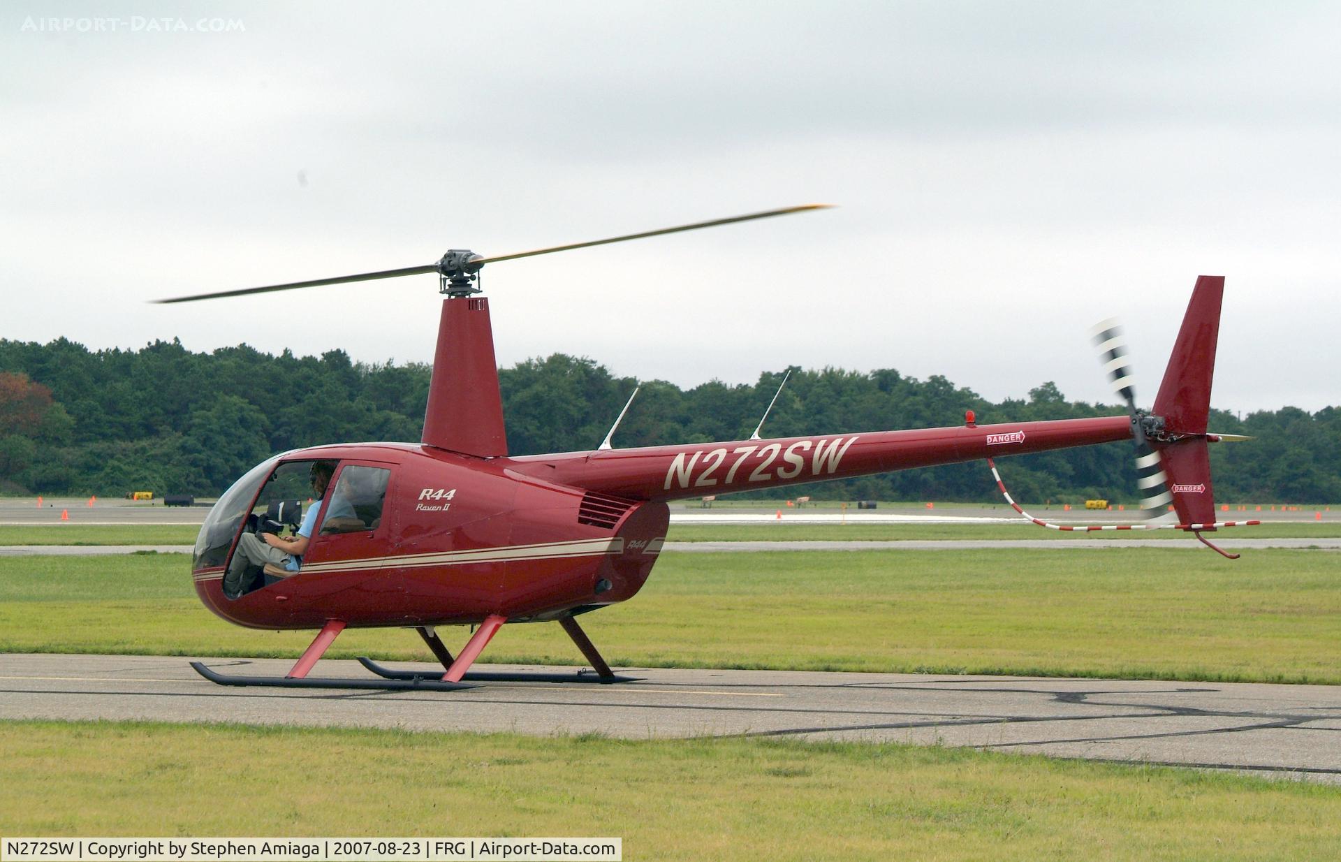 N272SW, 2005 Robinson R44 II C/N 10817, R-44 At the show heading outr for a ride.