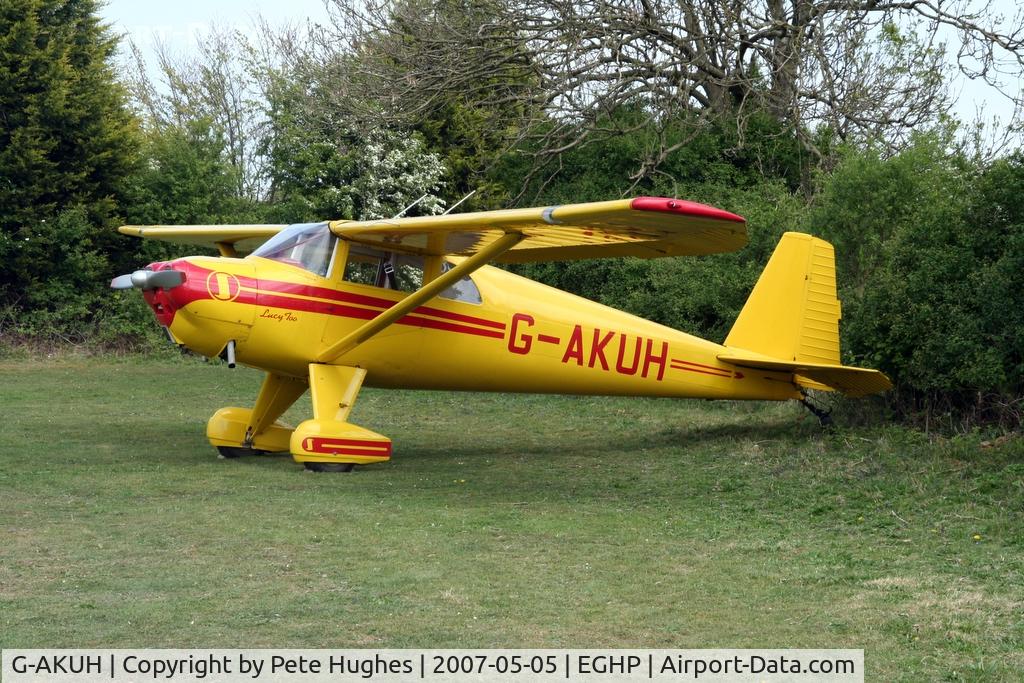 G-AKUH, 1946 Luscombe 8E Silvaire C/N 4644, 2007 Microlight Fair at Popham