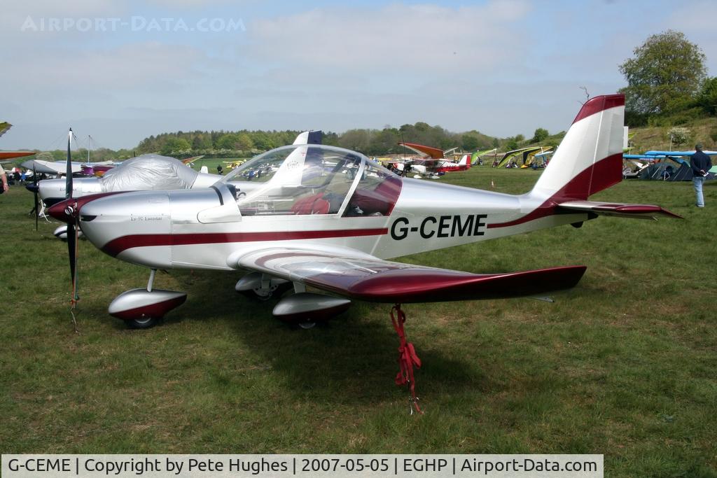 G-CEME, 2007 Aerotechnik EV-97 Eurostar C/N PFA 315-14632, 2007 Microlight Fair at Popham