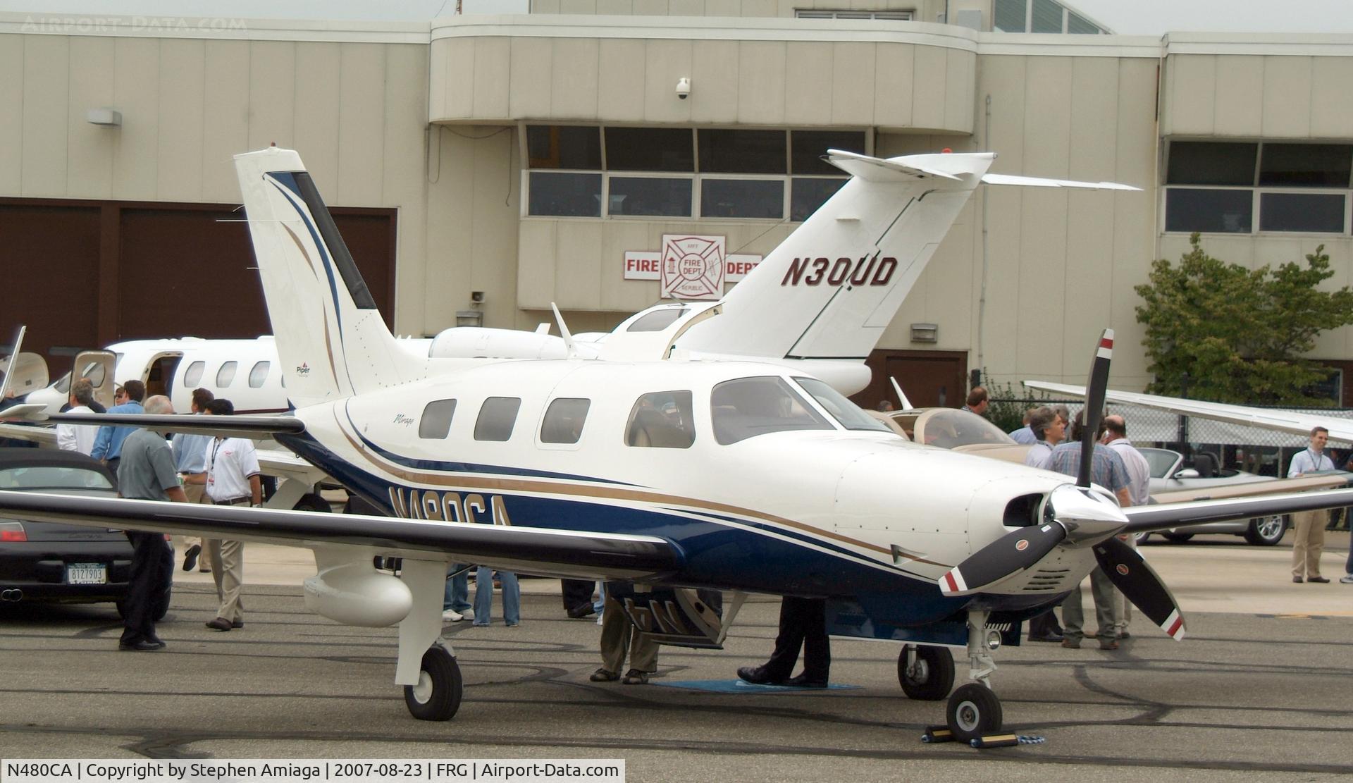 N480CA, 2007 Piper PA-46-350P Malibu Mirage C/N 4636414, Meridian on show