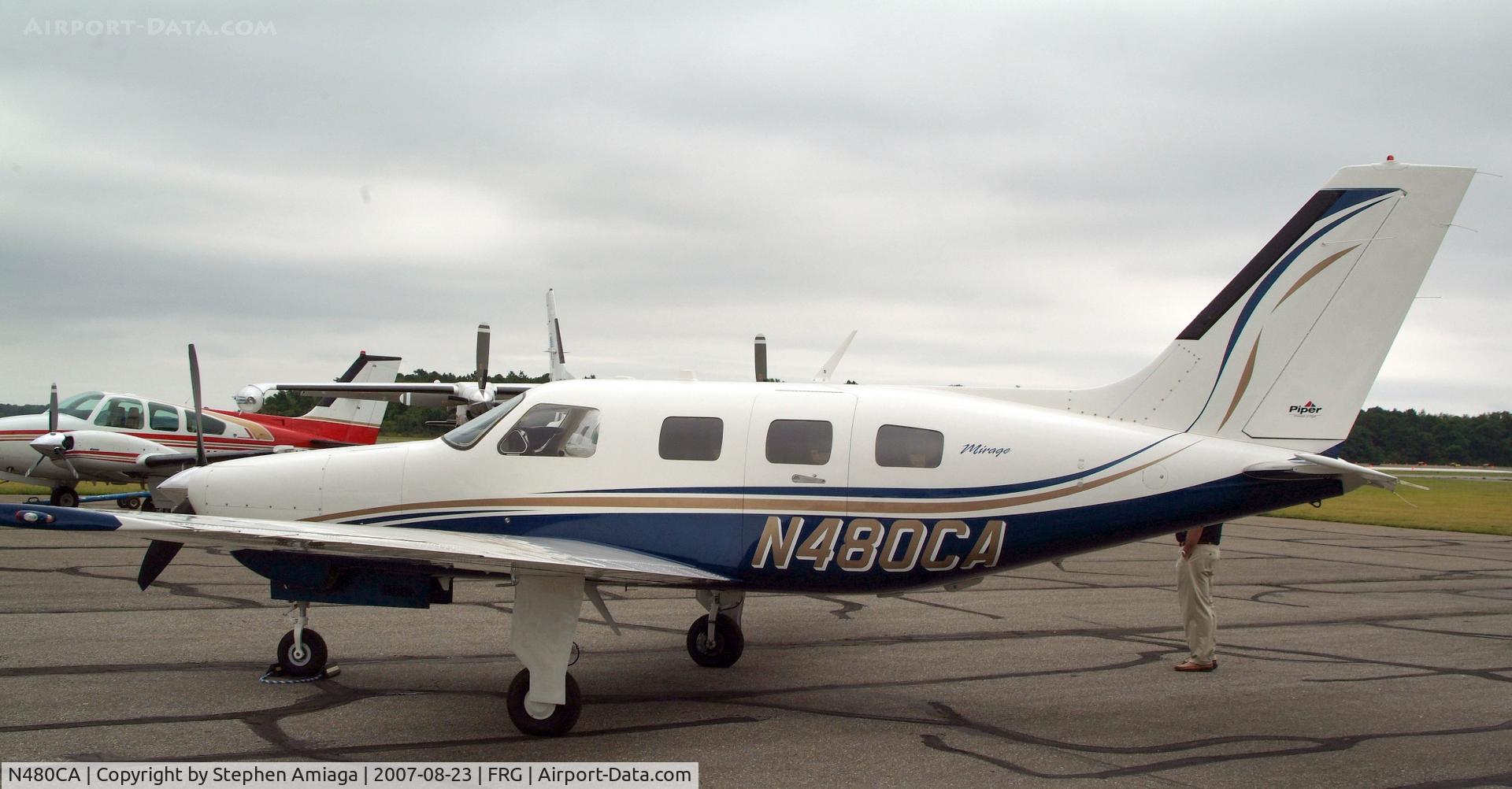 N480CA, 2007 Piper PA-46-350P Malibu Mirage C/N 4636414, Meridian on show