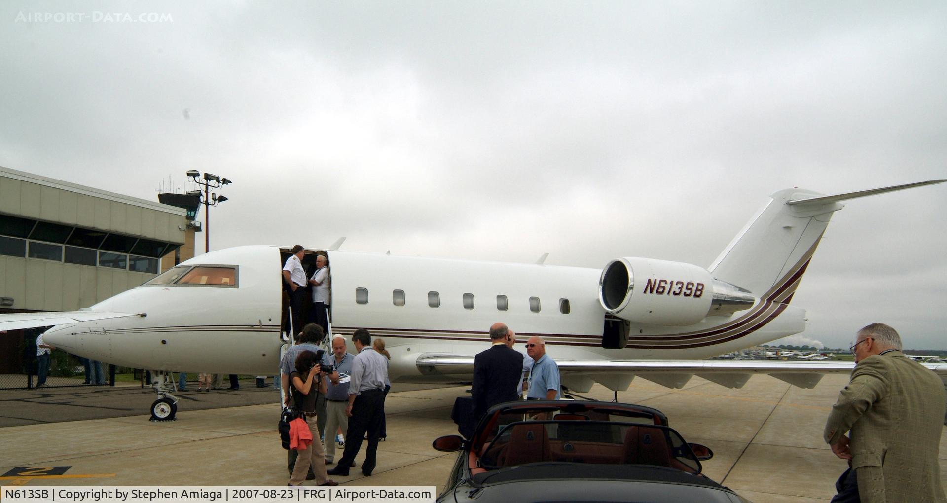 N613SB, 1991 Canadair Challenger 601-3A (CL-600-2B16) C/N 5088, Challenger at the show.