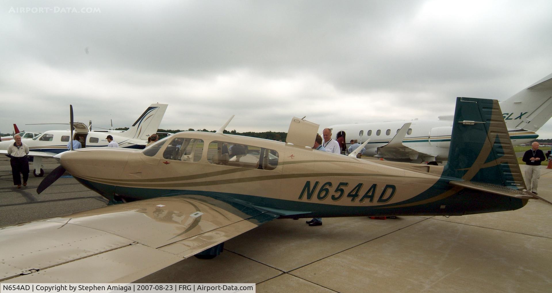 N654AD, 2007 Mooney M20TN Acclaim C/N 31-0030, Mooney on show