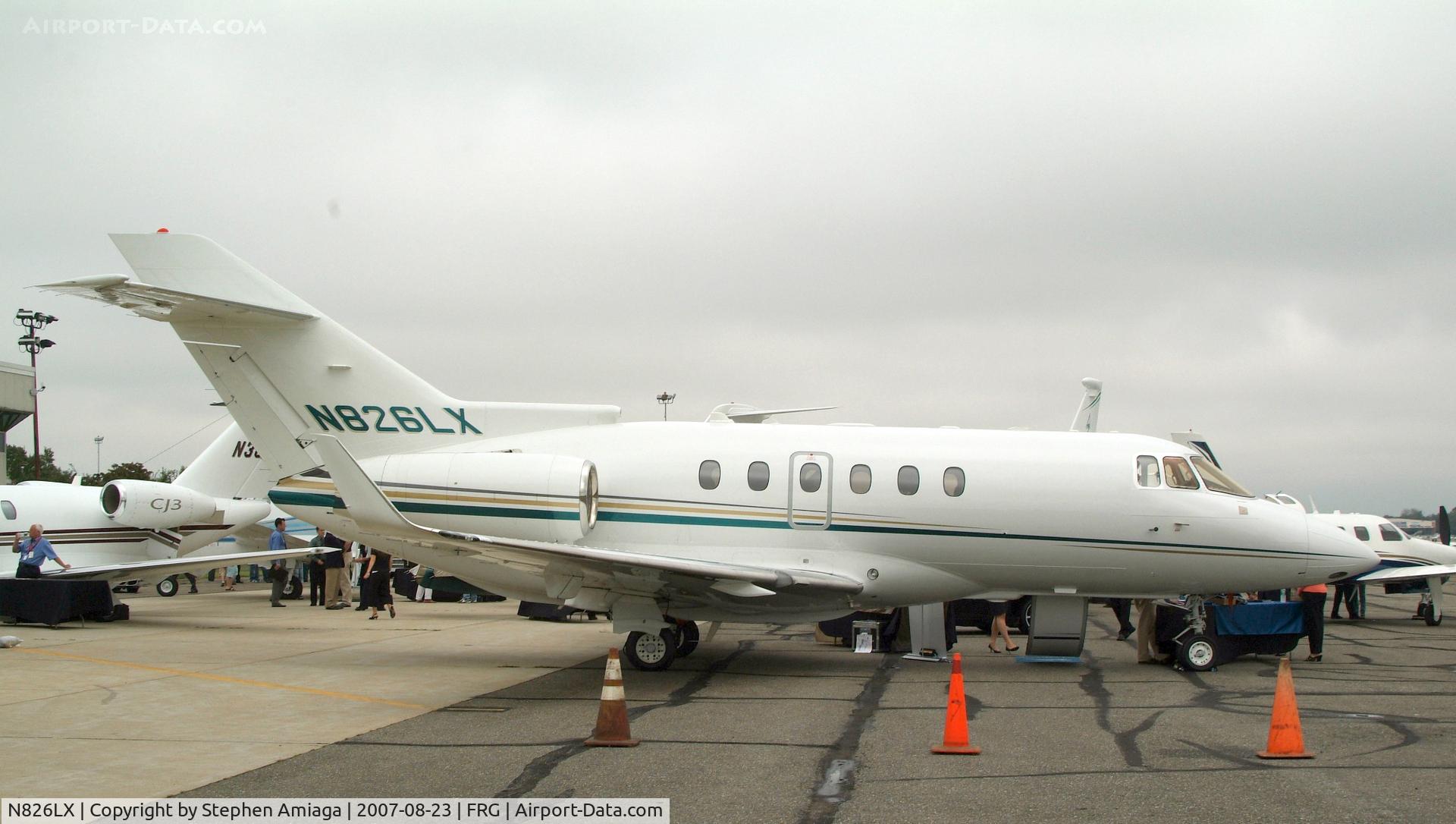 N826LX, 2006 Raytheon Hawker 850XP C/N 258826, 850XP on display