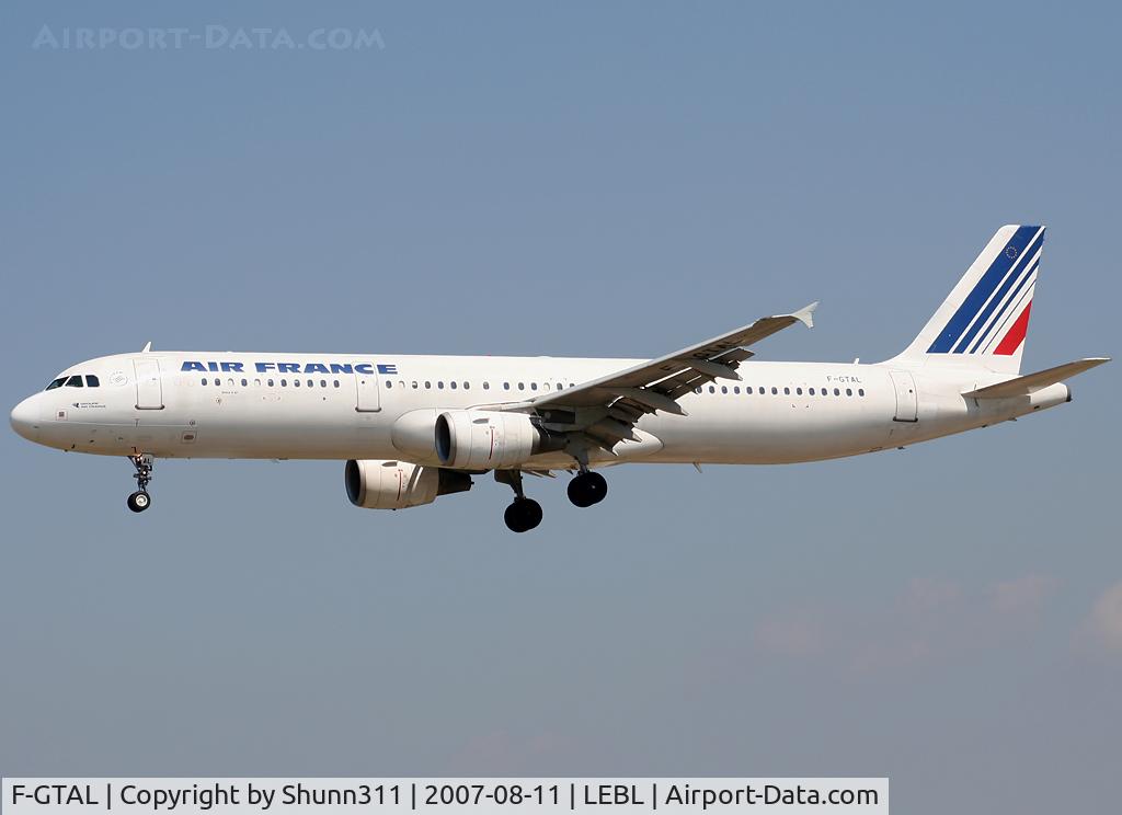 F-GTAL, 2002 Airbus A321-211 C/N 1691, Landing rwy 25L