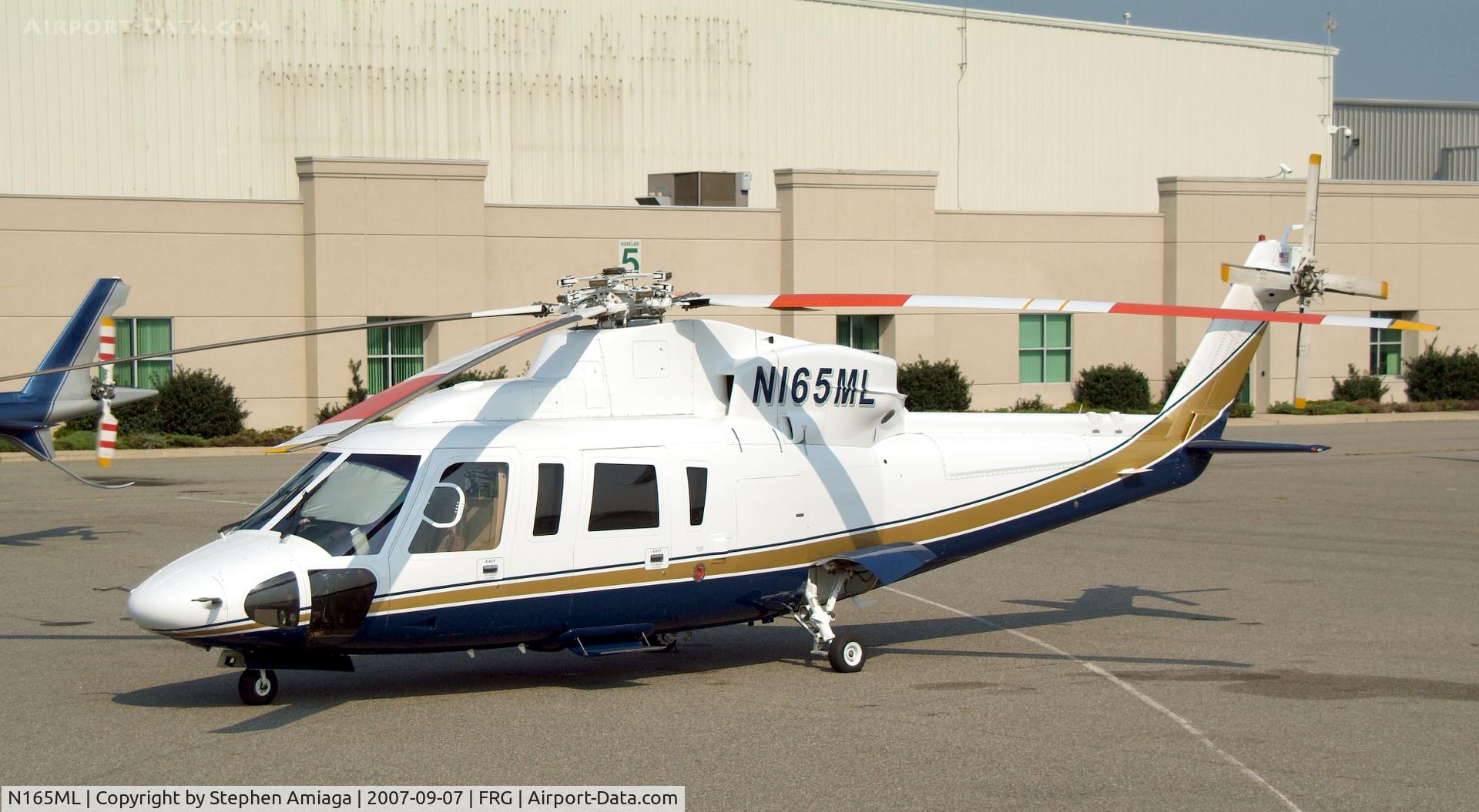 N165ML, 1997 Sikorsky S-76C C/N 760471, Waiting at Atlantic for a pickup