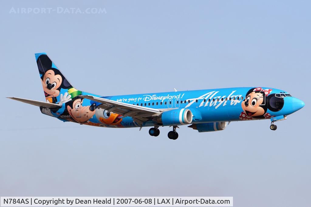 N784AS, 1996 Boeing 737-4Q8 C/N 28199, Alaska Airlines 