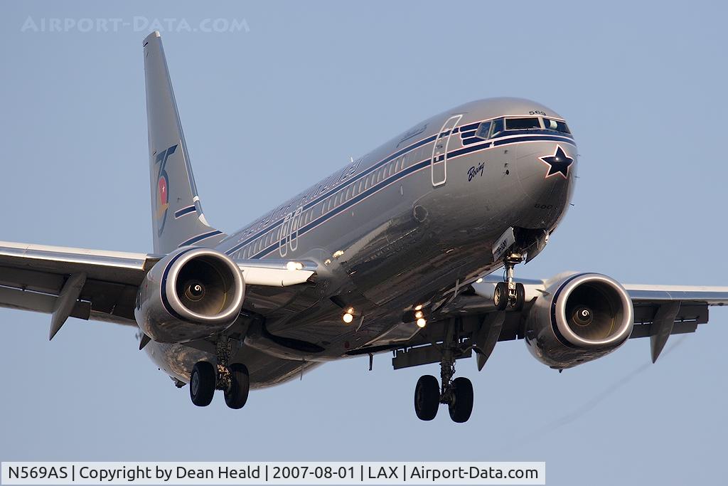 N569AS, 2007 Boeing 737-890 C/N 35184, Alaska Airlines 