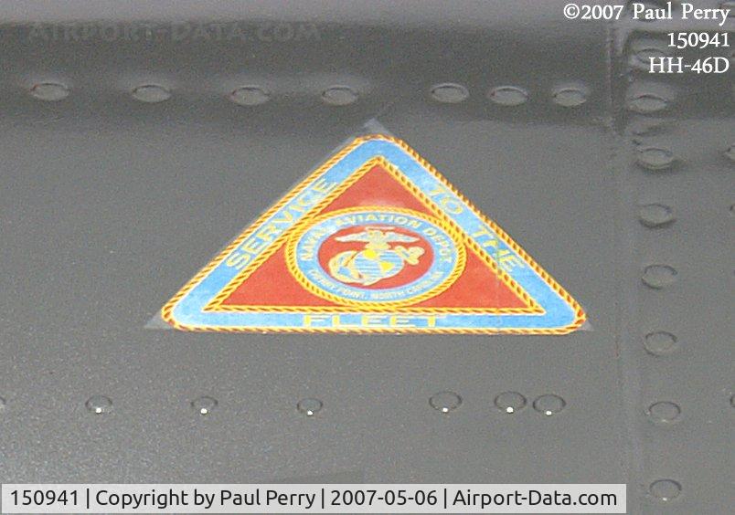150941, 1964 Boeing Vertol HH-46D Sea Knight C/N 2024, Seal of the NADEP at Cherry Point, where she was painted