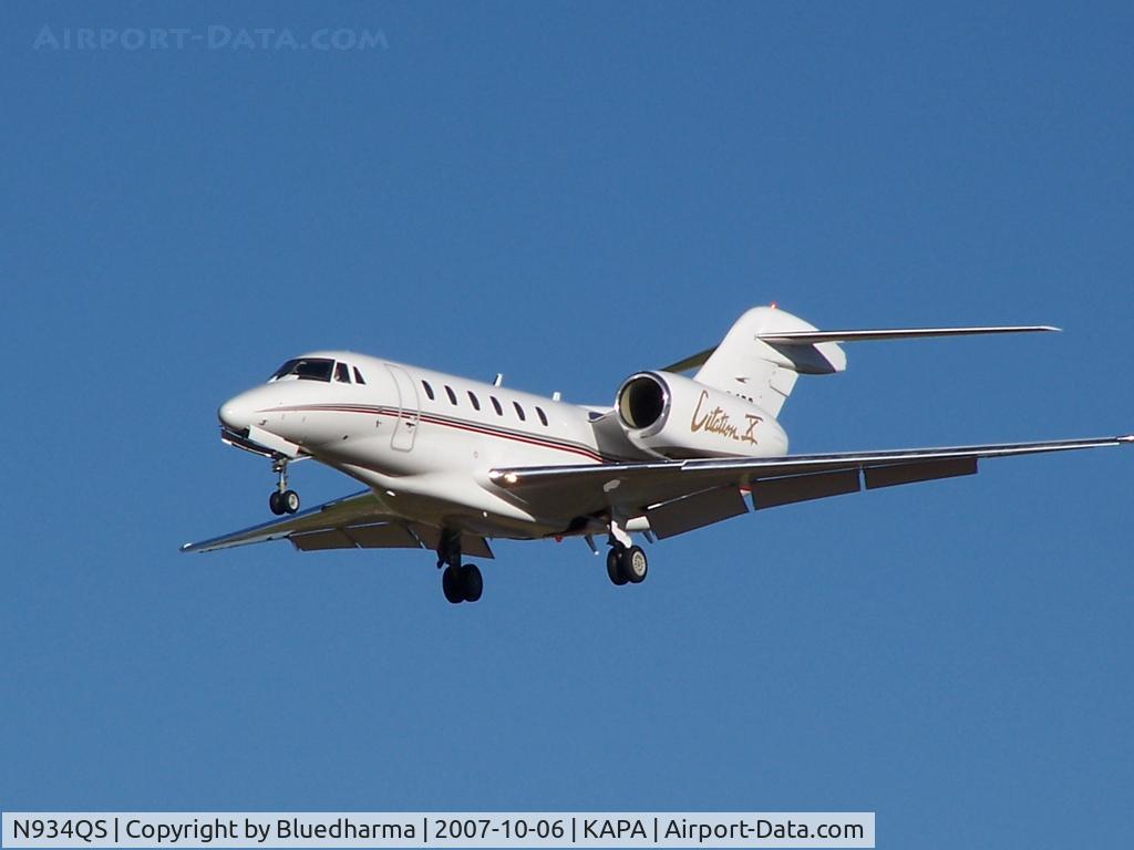 N934QS, 1997 Cessna 750 Citation X Citation X C/N 750-0034, Approach to 17L
