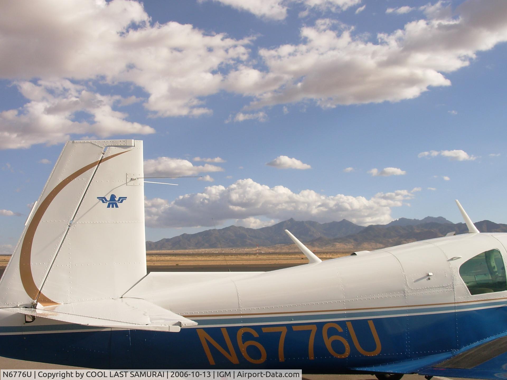 N6776U, 1963 Mooney M20C Ranger C/N 2498, 6776U AT KINGMAN AIRPORT, ARIZONA