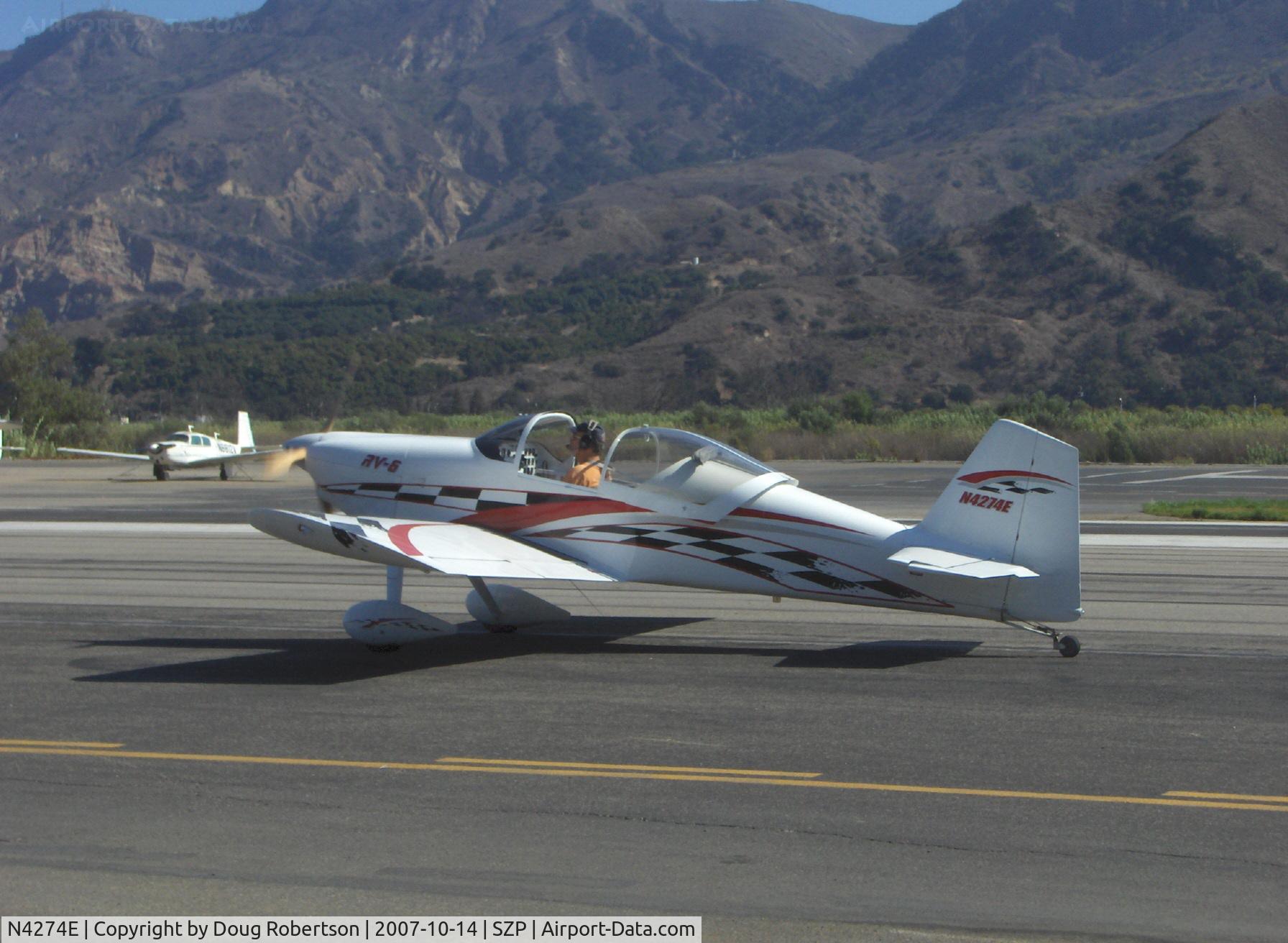 N4274E, 1999 Vans RV-6 C/N 24883, 1999 David VAN's RV-6, Mattituck (Lycoming) IO-360 180 Hp, canopy open