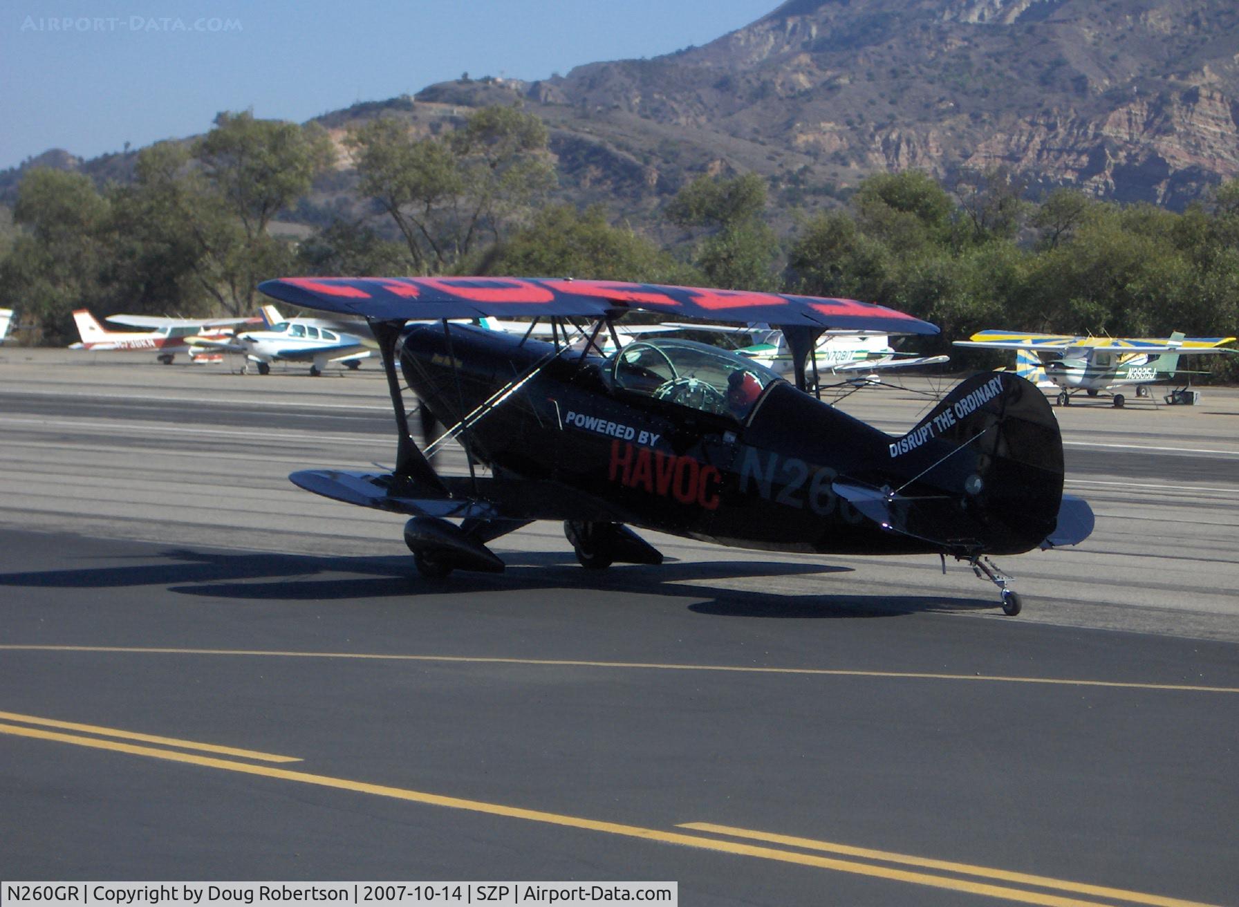 N260GR, 1984 Christen Pitts S-2B Special C/N 5059, 1984 Christen PITTS S-2B 'Havoc', Lycoming AEIO-540 260 Hp, taxi