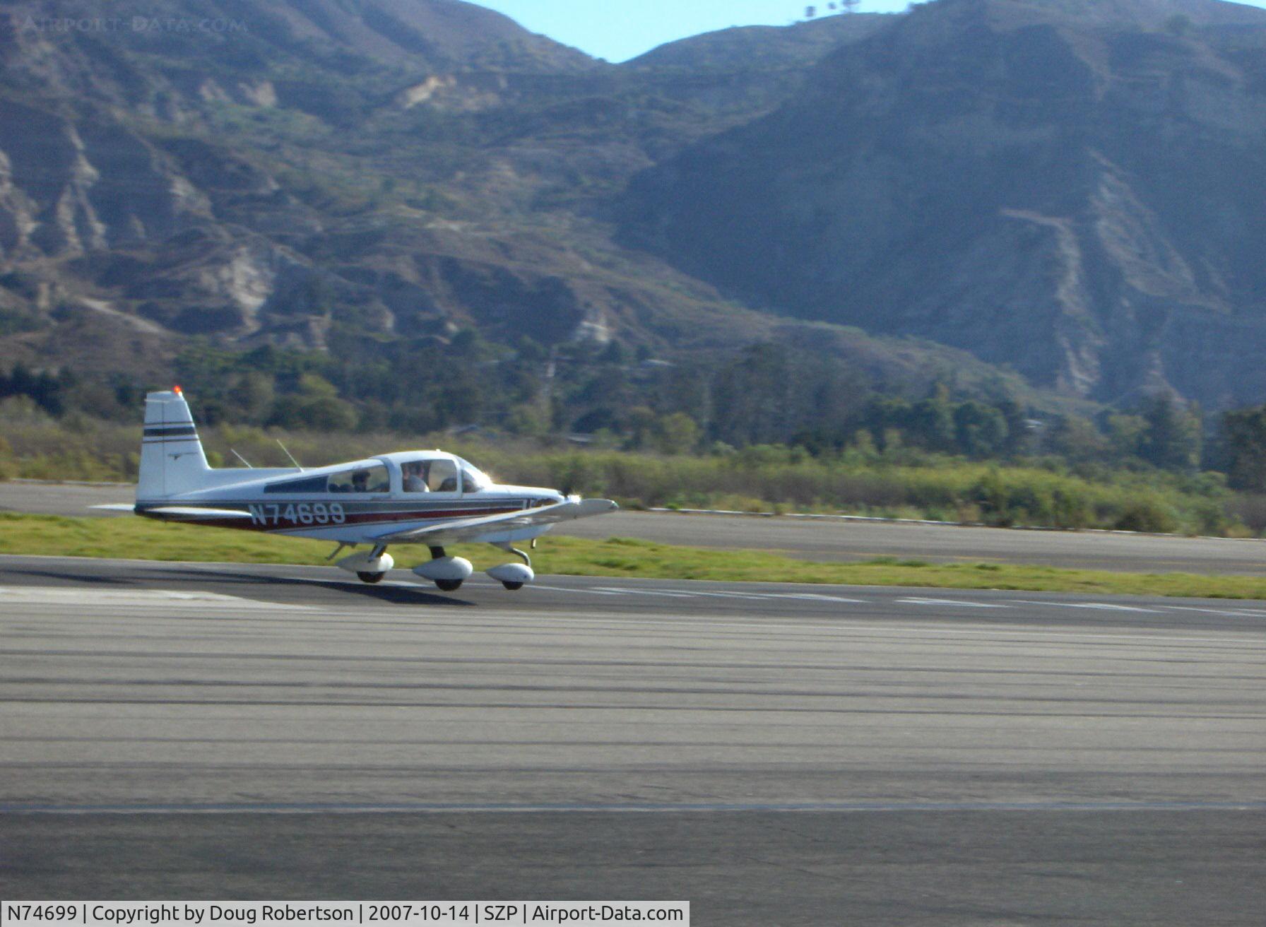 N74699, 1976 Grumman American AA-5B Tiger C/N AA5B0355, 1976 Grumman-American AA-5B TIGER, Lycoming O&VO-360 180 Hp, landing Rwy 22