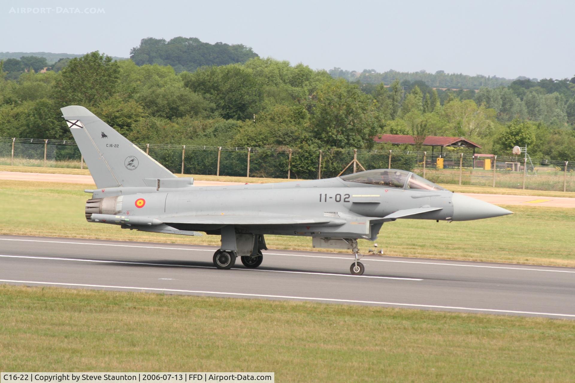 C16-22, Eurofighter EF-2000 Typhoon S C/N SS002, Royal International Air Tattoo 2006