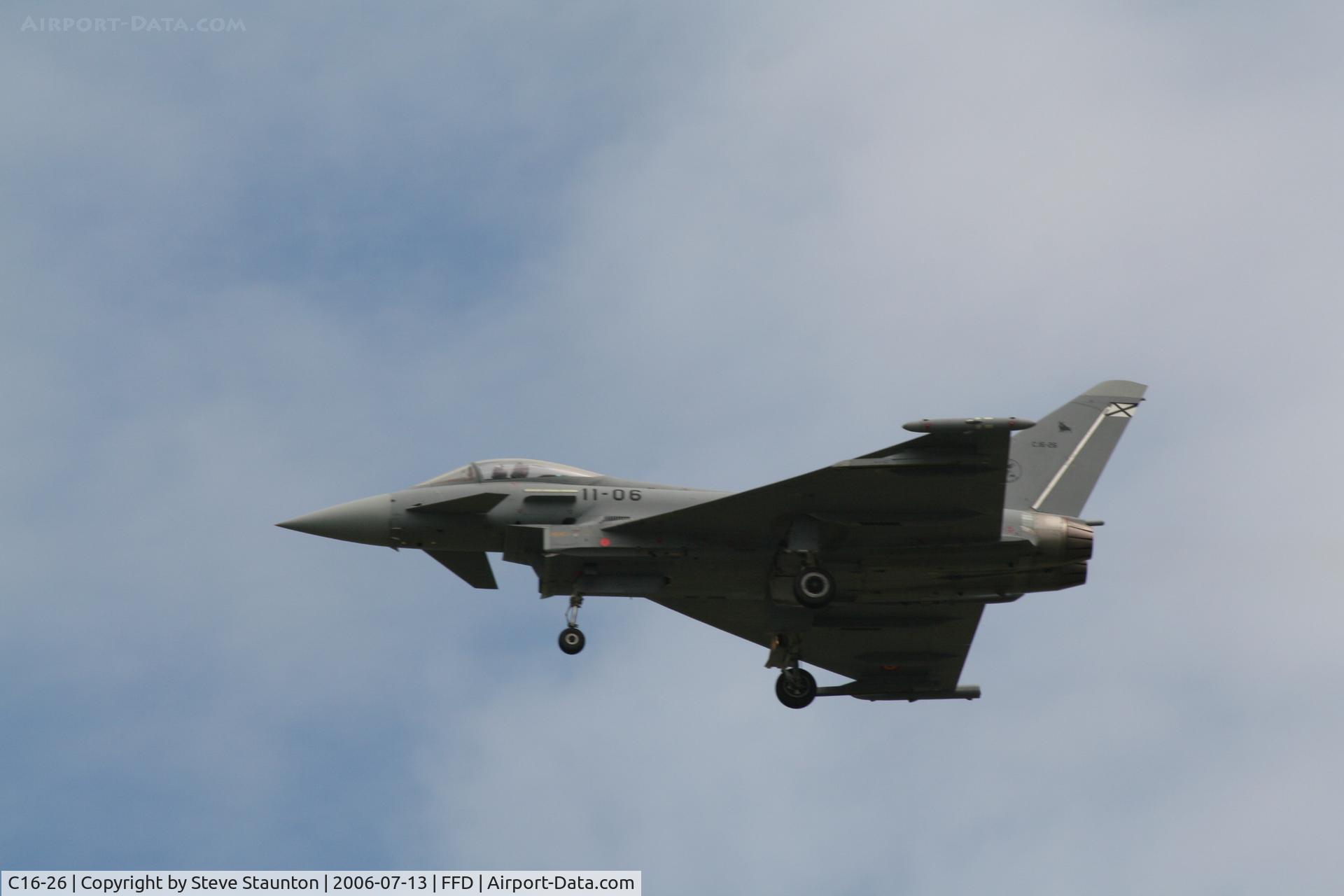 C16-26, Eurofighter EF-2000 Typhoon S C/N SS006, Royal International Air Tattoo 2006