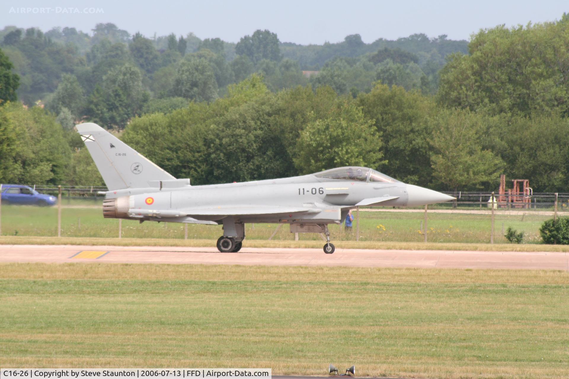 C16-26, Eurofighter EF-2000 Typhoon S C/N SS006, Royal International Air Tattoo 2006