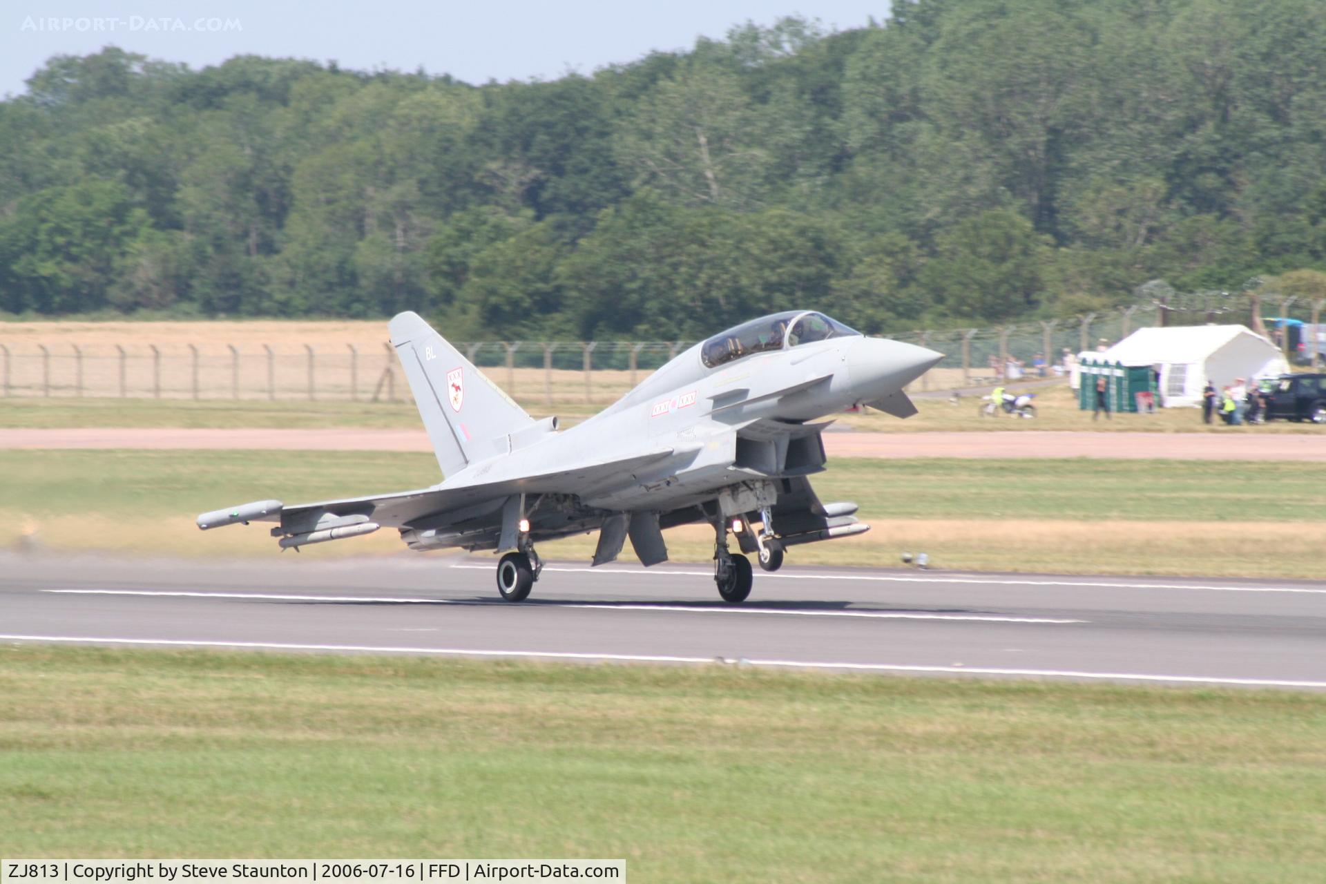 ZJ813, 2005 Eurofighter EF-2000 Typhoon T1 C/N 0091/BT014, Royal International Air Tattoo 2006