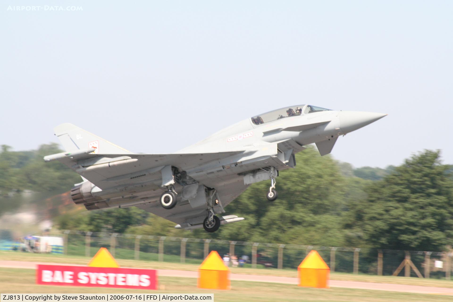 ZJ813, 2005 Eurofighter EF-2000 Typhoon T1 C/N 0091/BT014, Royal International Air Tattoo 2006