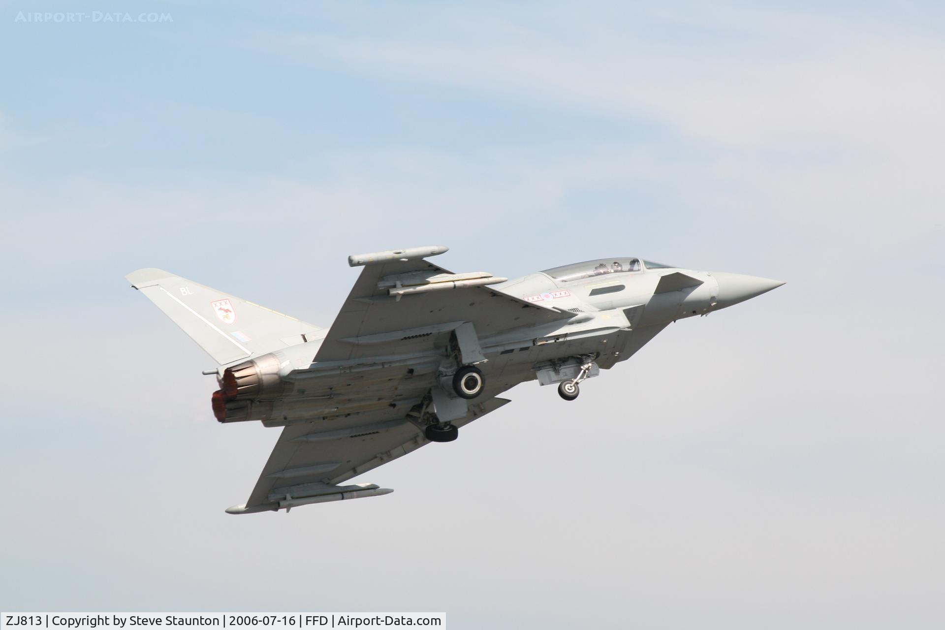 ZJ813, 2005 Eurofighter EF-2000 Typhoon T1 C/N 0091/BT014, Royal International Air Tattoo 2006