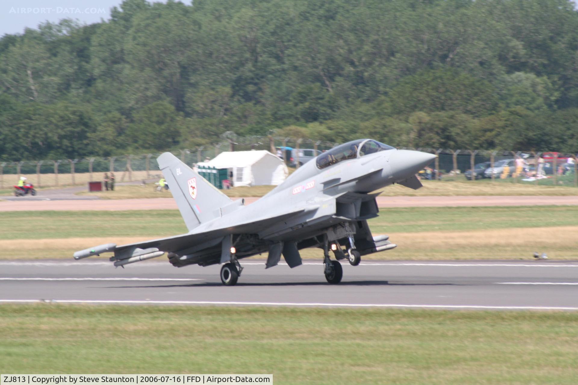 ZJ813, 2005 Eurofighter EF-2000 Typhoon T1 C/N 0091/BT014, Royal International Air Tattoo 2006