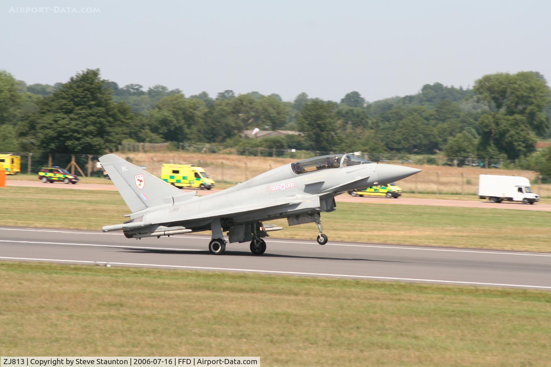 ZJ813, 2005 Eurofighter EF-2000 Typhoon T1 C/N 0091/BT014, Royal International Air Tattoo 2006
