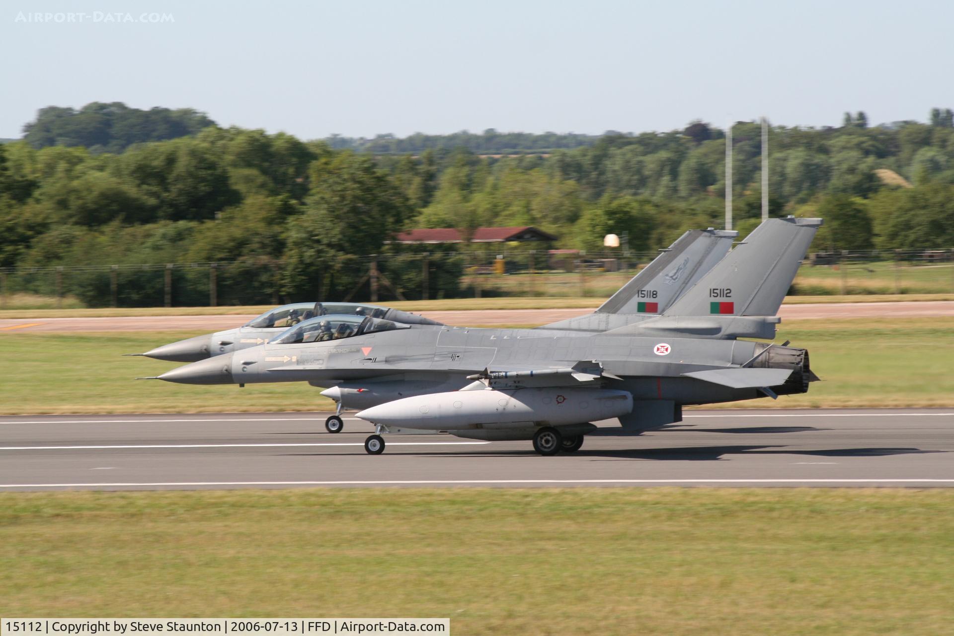 15112, Lockheed F-16AM Fighting Falcon C/N AA-12, Royal International Air Tattoo 2006 (with 15118)