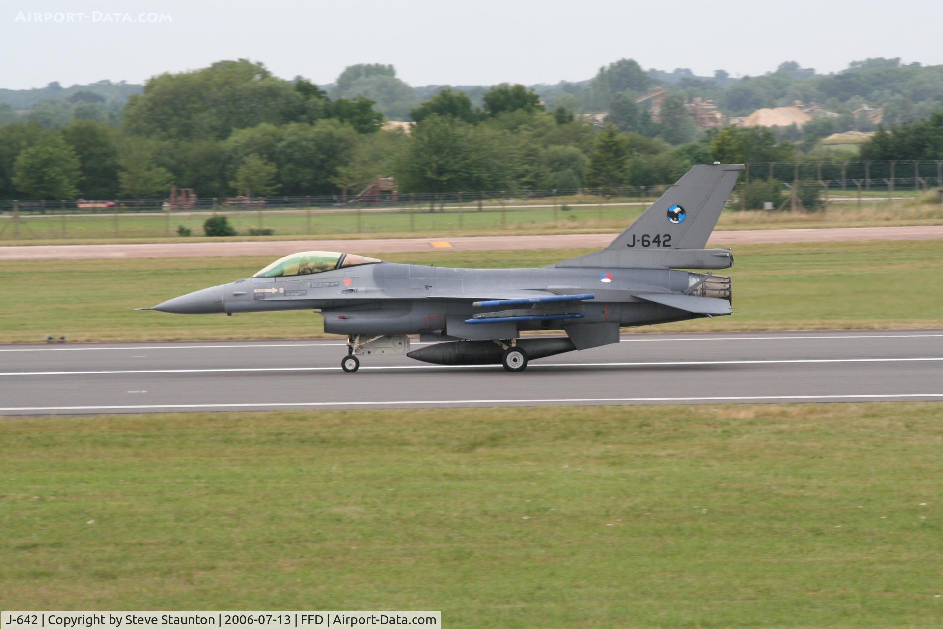 J-642, Fokker F-16AM Fighting Falcon C/N 6D-74, Royal International Air Tattoo 2006