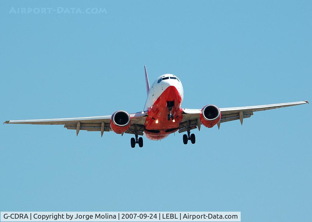 G-CDRA, 1999 Boeing 737-683 C/N 28304, Boeing 736 on final RWY 25R.