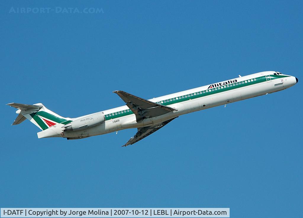 I-DATF, 1994 McDonnell Douglas MD-82 (DC-9-82) C/N 53224, Taking off RWY 07R.