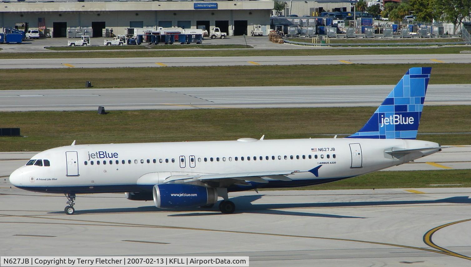 N627JB, 2005 Airbus A320-232 C/N 2577, Looking stunning in the FLL sun