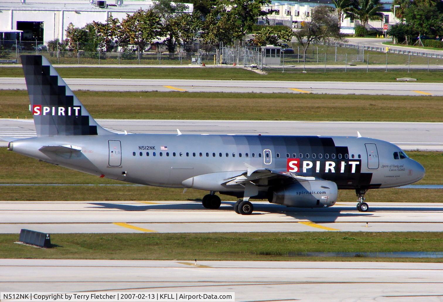 N512NK, 2006 Airbus A319-132 C/N 2673, High volume carrier now at FLL