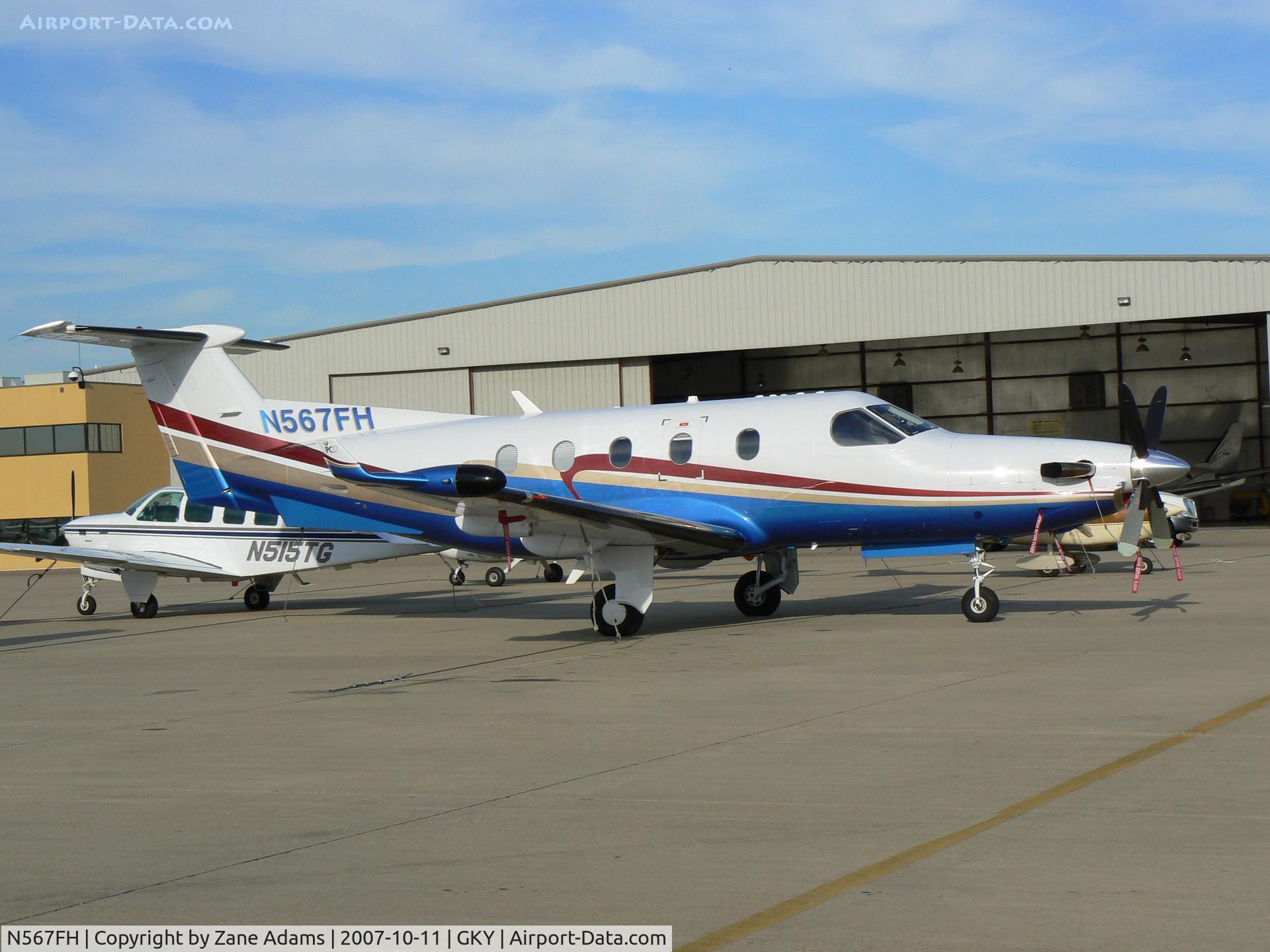 N567FH, 2004 Pilatus PC-12/45 C/N 567, On the ramp at Arlington Muni