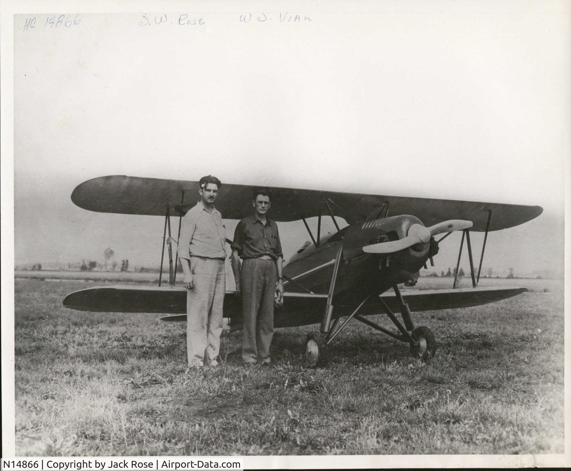 N14866, 1936 Rose Parrakeet A-1 C/N 106, Chicago, IL 1936