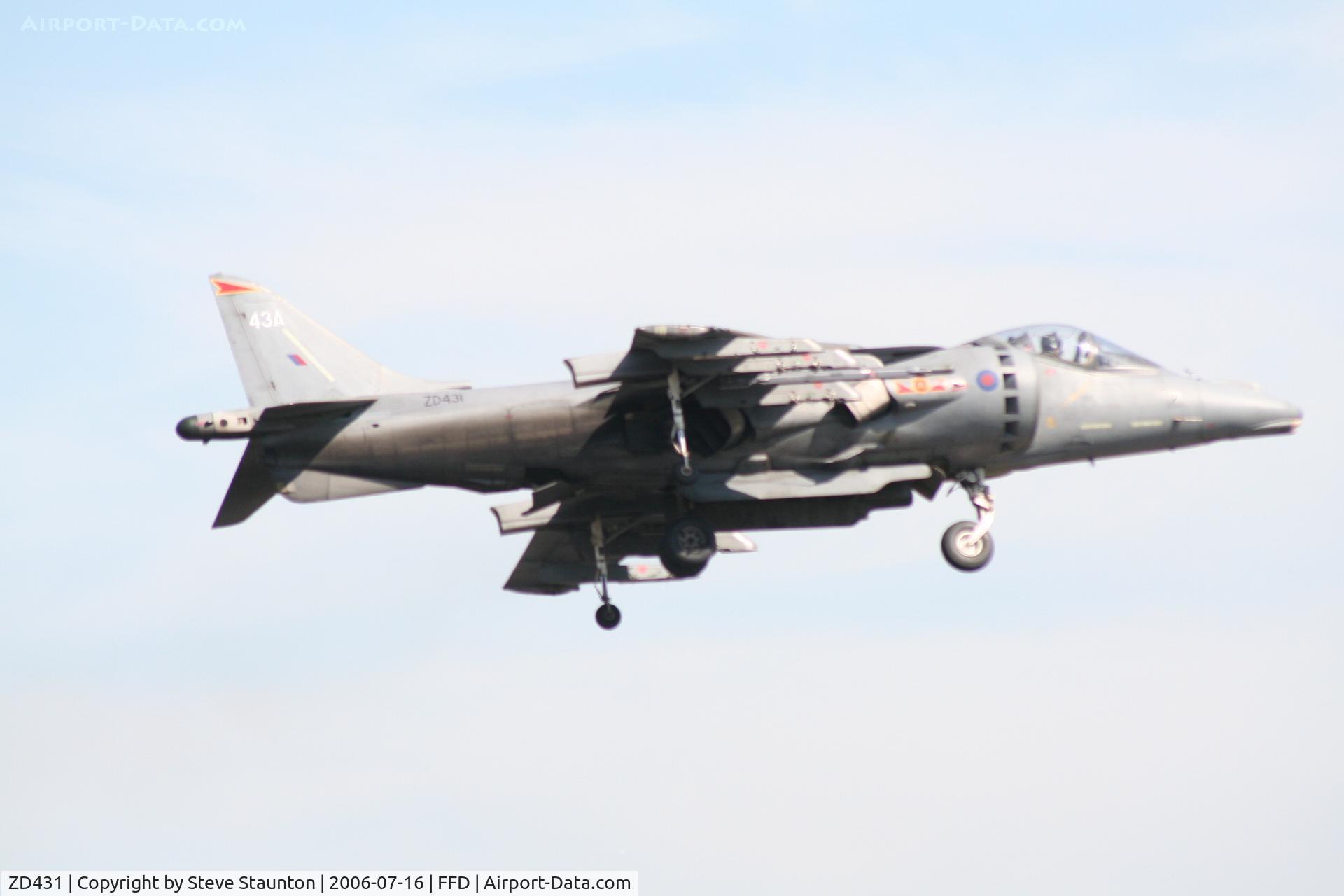 ZD431, British Aerospace Harrier GR.7 C/N P43, Royal International Air Tattoo 2006