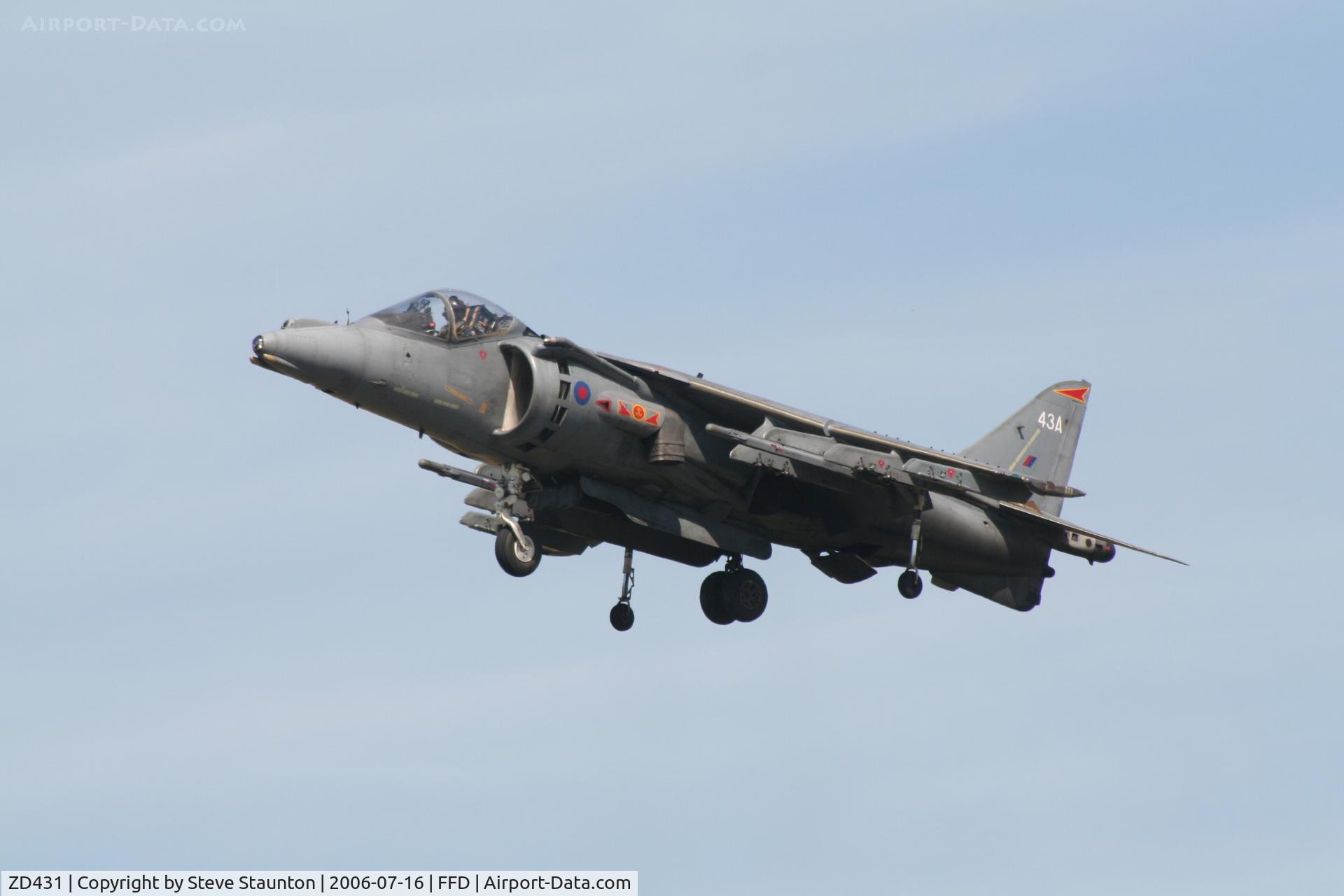 ZD431, British Aerospace Harrier GR.7 C/N P43, Royal International Air Tattoo 2006