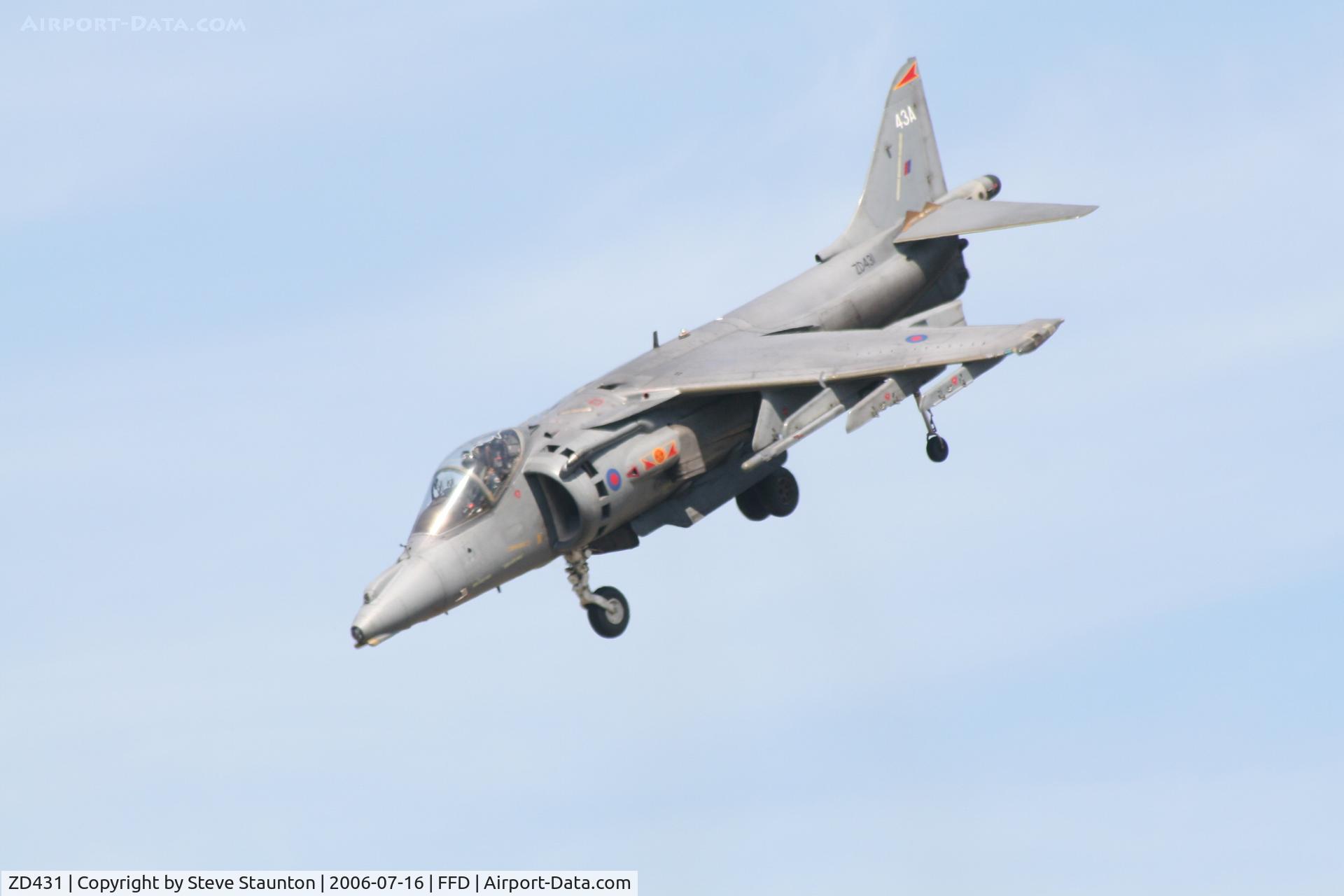 ZD431, British Aerospace Harrier GR.7 C/N P43, Royal International Air Tattoo 2006