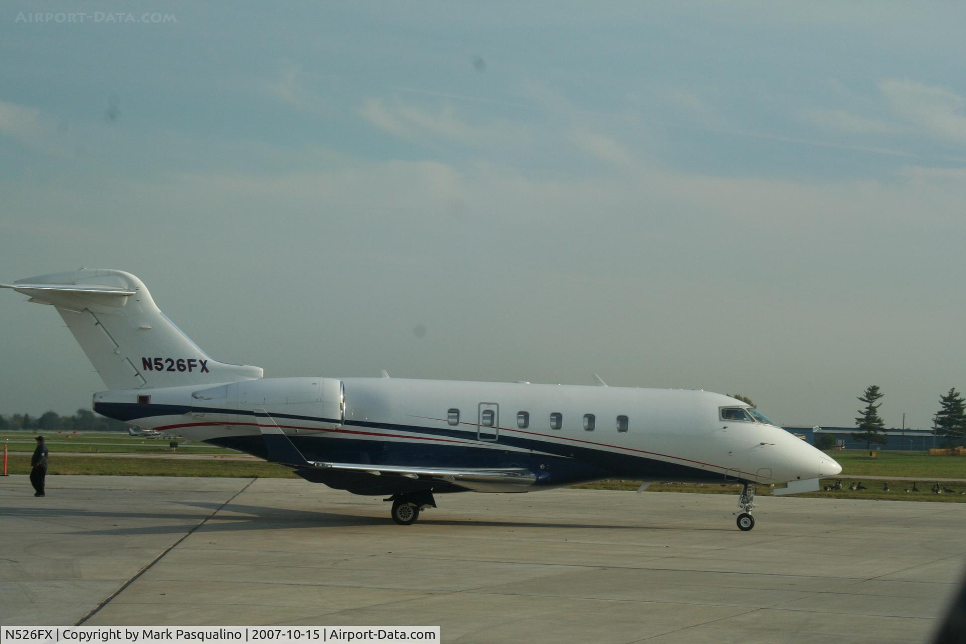 N526FX, 2006 Bombardier Challenger 300 (BD-100-1A10) C/N 20118, BD-100-1A10