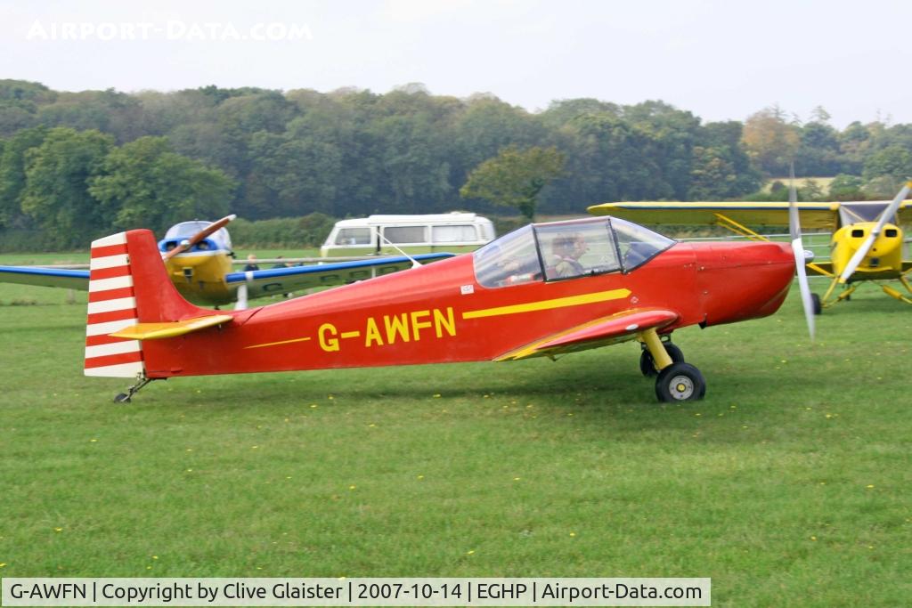 G-AWFN, 1968 Rollason Druine D-62B Condor C/N RAE/629, HEX: 40178B
