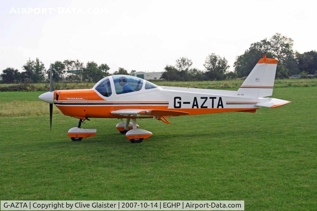G-AZTA, 1972 Bolkow Bo-209 Monsun C/N 190, Previous ID: D-EAIF