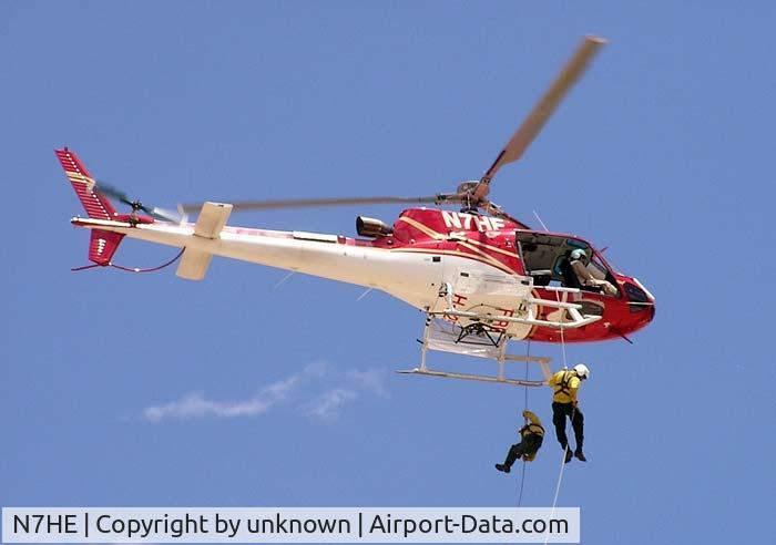 N7HE, 2000 Eurocopter AS-350B-3 Ecureuil Ecureuil C/N 3269, Helirappel training