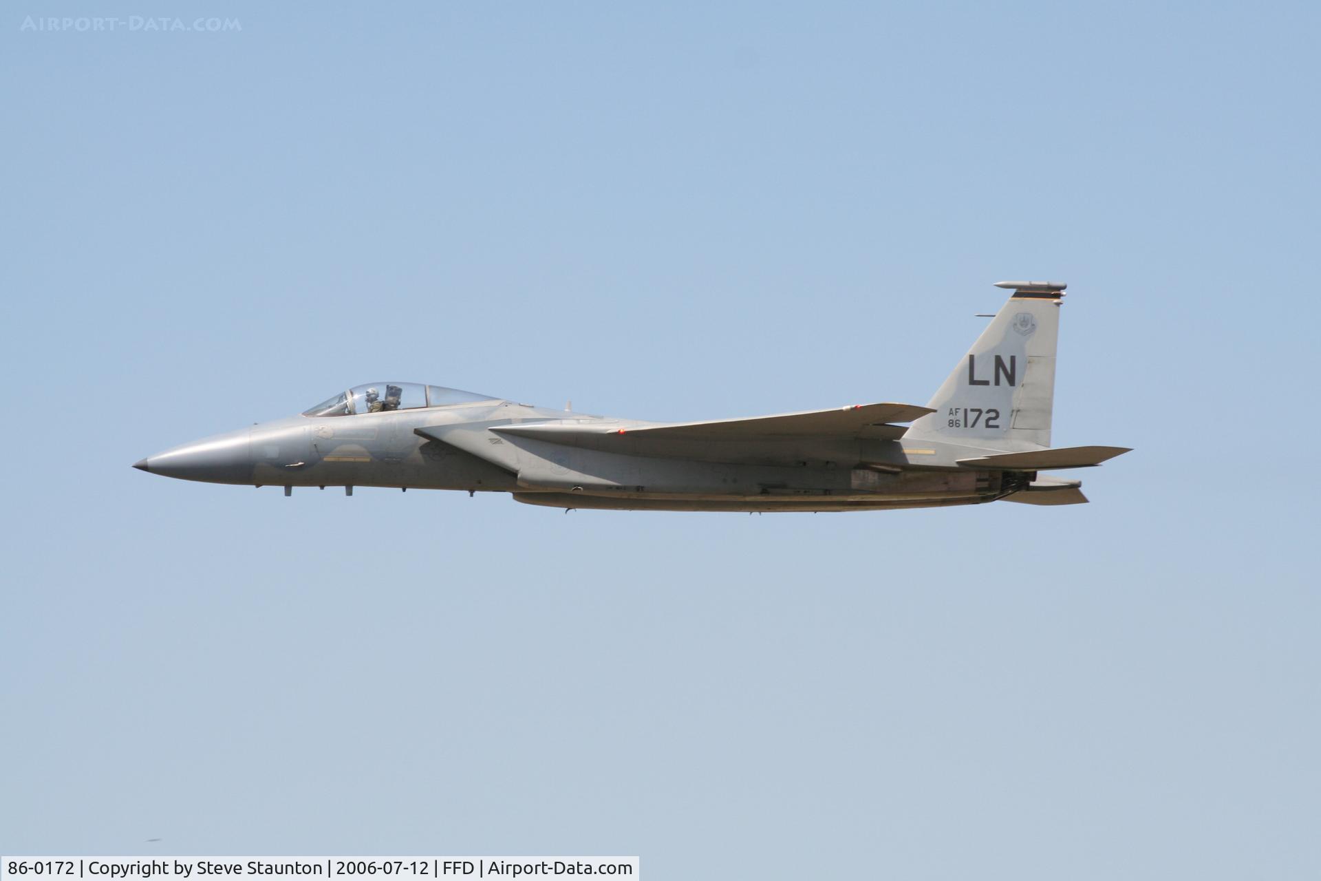 86-0172, 1986 McDonnell Douglas F-15C Eagle C/N 1021/C400, Royal International Air Tattoo 2006
