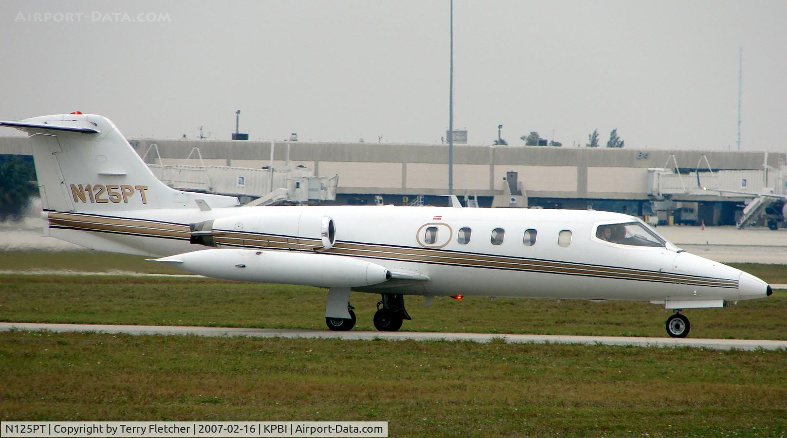 N125PT, 1978 Gates Learjet 25D C/N 244, part of the Friday afternoon arrivals 'rush' at PBI