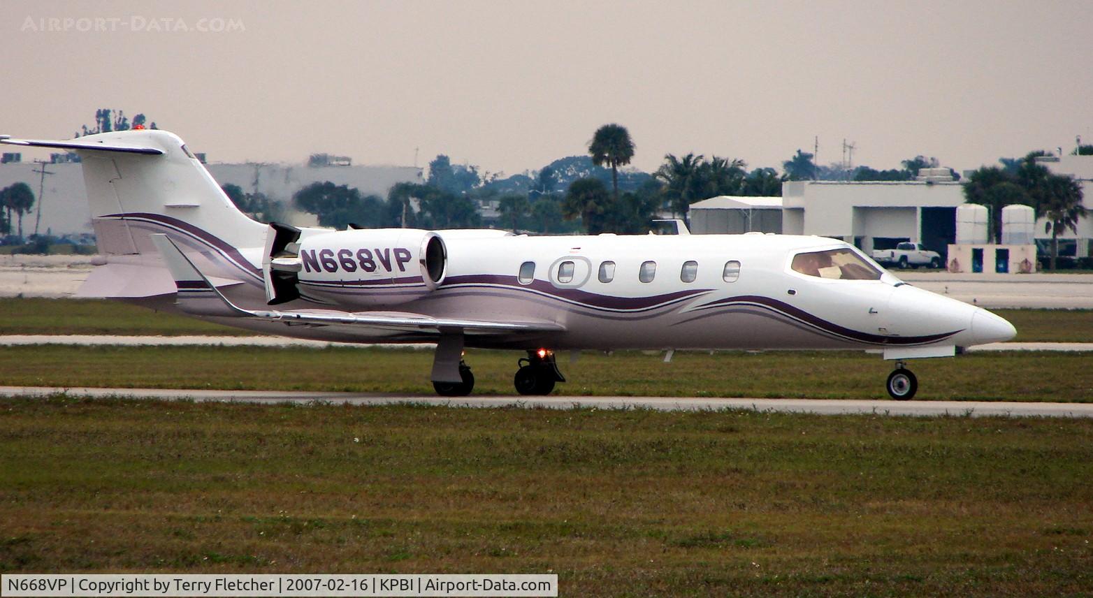 N668VP, 2001 Learjet Inc 31A C/N 31-232, part of the Friday afternoon arrivals 'rush' at PBI